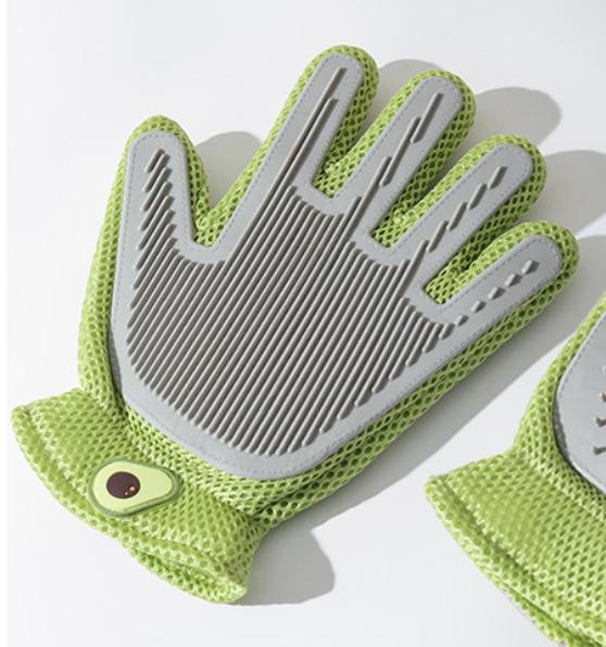 Transform Grooming with 2-In-1 Pet Grooming Gloves: Effortless Hair Removal & Soothing Massage for Cats and Dogs