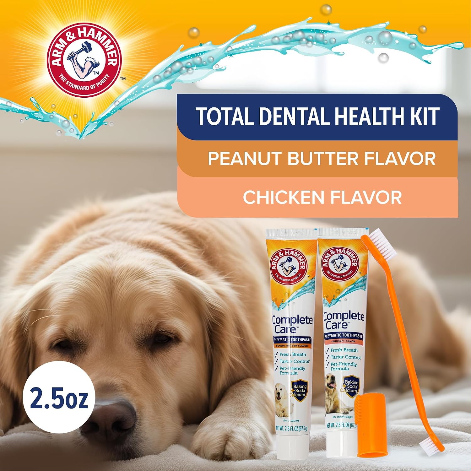 Pet Dental Care Kit - Enzymatic Toothpaste, Finger Brush & Dental Spray
