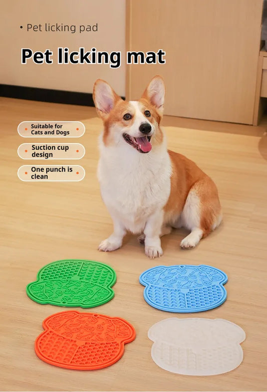 Transform Mealtime into Fun Time with Our Strong Suction Lick Mat for Dogs and Cats - The Ultimate Slow Feeder!