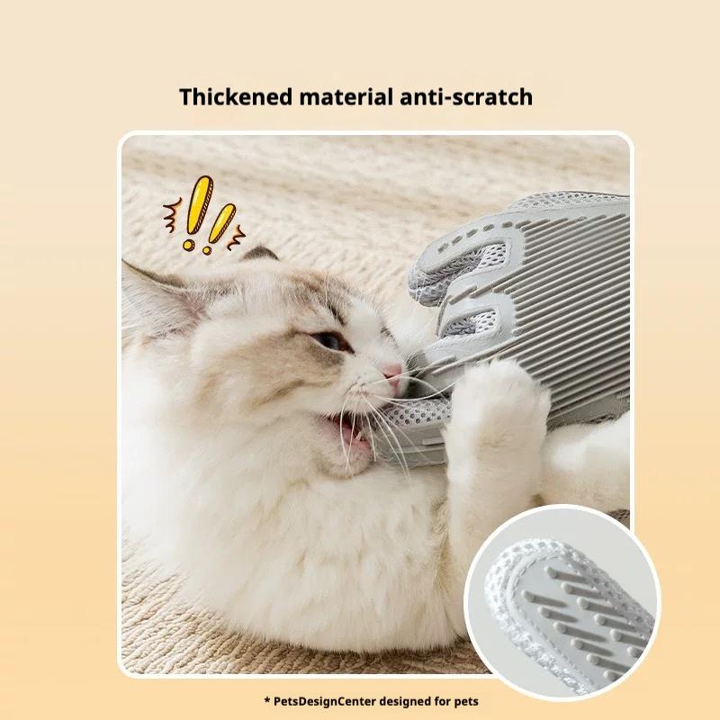 Transform Grooming with 2-In-1 Pet Grooming Gloves: Effortless Hair Removal & Soothing Massage for Cats and Dogs